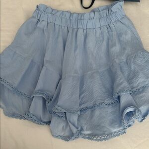 Light Blue Ruffled Skort nowt